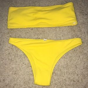 Yellow 2 piece bikini